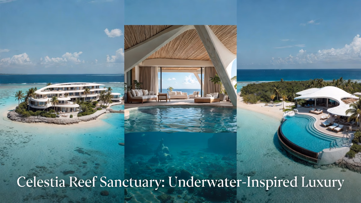 Celestia Reef Sanctuary: Underwater-Inspired Luxury on a Coral Atoll